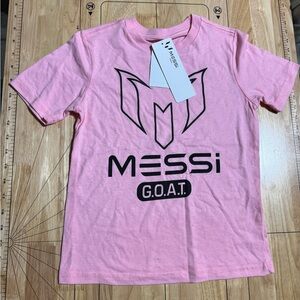 Messi Kids Pink Graphic Tee